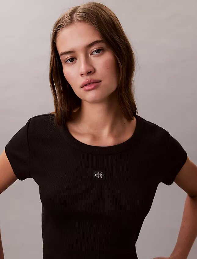 Camiseta ajustada Monologo tejida Camiseta ajustada Monologo tejida