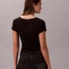 Camiseta ajustada Monologo tejida Camiseta ajustada Monologo tejida