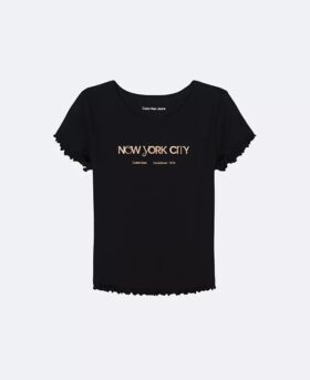 Camiseta clásica con el logotipo de Nueva York para niñas