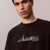 Camiseta clásica con estampado de horizonte urbano Camiseta clásica con estampado de horizonte urbano