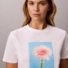 Camiseta clásica con estampado de margaritas Camiseta clásica con estampado de margaritas