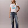 Camiseta clásica con estampado de margaritas Camiseta clásica con estampado de margaritas