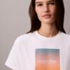 Camiseta clásica con estampado de puesta de sol Camiseta clásica con estampado de puesta de sol