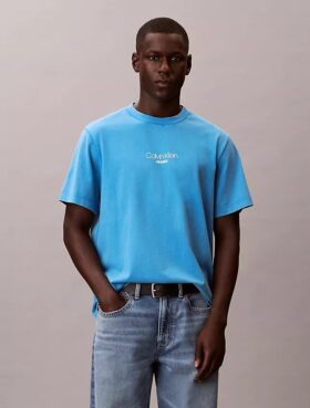 Camiseta clásica con estampado gráfico y lavado ácido