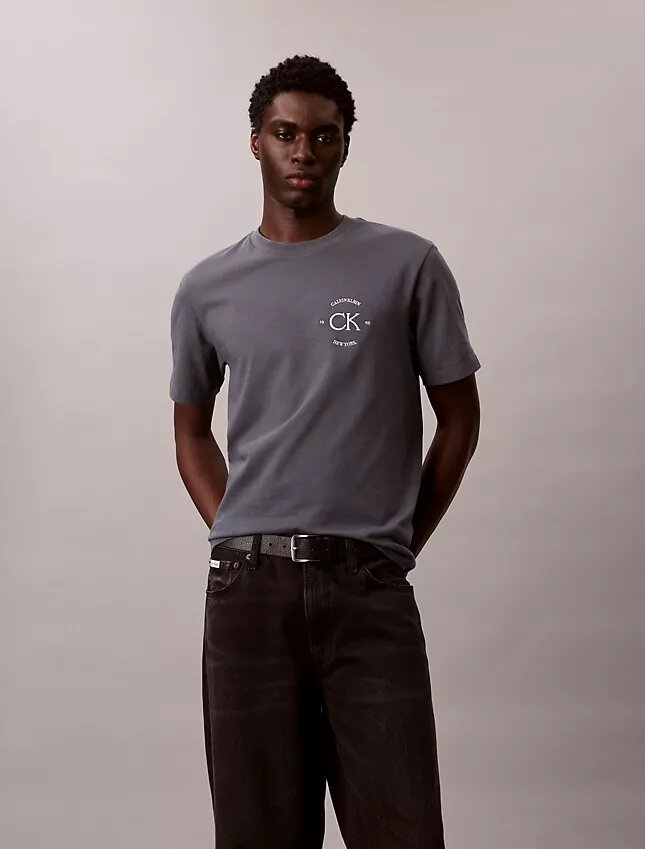Camiseta clásica con gráfico de círculo con el logotipo Camiseta clásica con gráfico de círculo con el logotipo