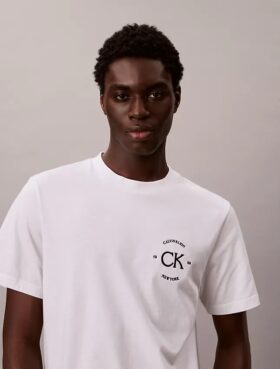 Camiseta clásica con gráfico de círculo con el logotipo