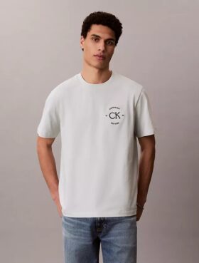 Camiseta clásica con gráfico de círculo con el logotipo