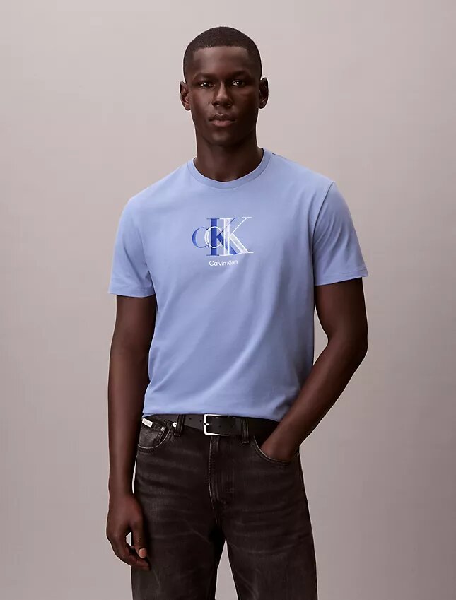Camiseta clásica con gráfico de doble Monogram Camiseta clásica con gráfico de doble Monogram