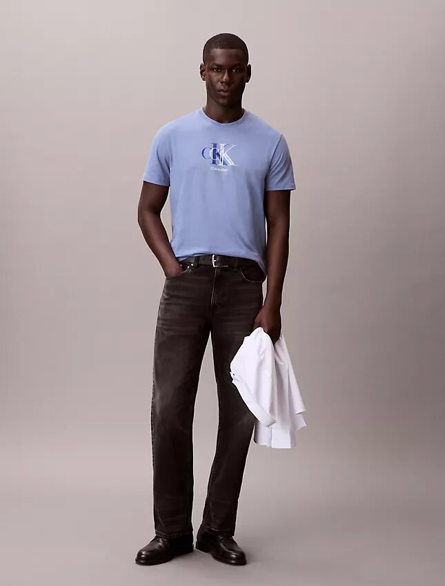 Camiseta clásica con gráfico de doble Monogram Camiseta clásica con gráfico de doble Monogram