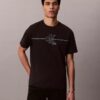 Camiseta clásica con gráfico de la línea Monogram
