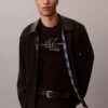 Camiseta clásica con gráfico de la línea Monogram