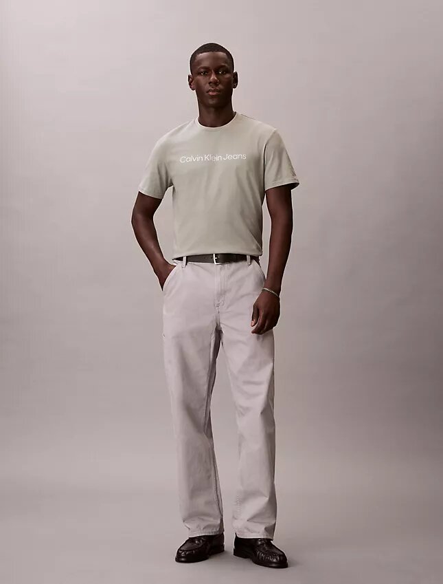 Camiseta clásica con gráfico de logotipo en lámina Camiseta clásica con gráfico de logotipo en lámina