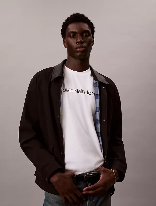 Camiseta clásica con gráfico de logotipo en lámina Camiseta clásica con gráfico de logotipo en lámina
