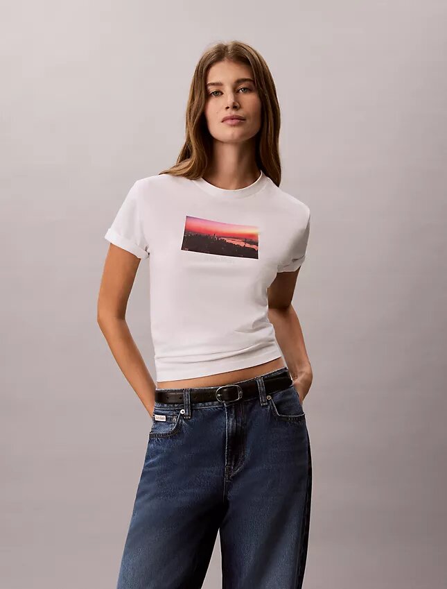 Camiseta clásica con gráfico del logotipo City Sunset Camiseta clásica con gráfico del logotipo City Sunset