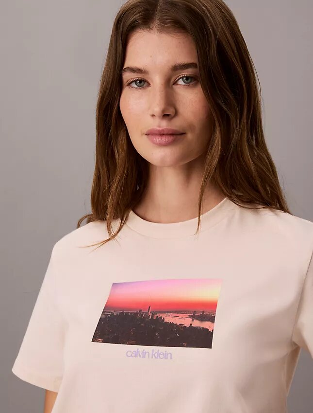 Camiseta clásica con gráfico del logotipo City Sunset Camiseta clásica con gráfico del logotipo City Sunset