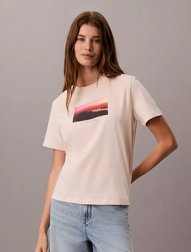 Camiseta clásica con gráfico del logotipo City Sunset Camiseta clásica con gráfico del logotipo City Sunset