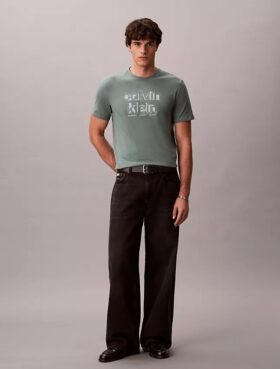 Camiseta clásica con gráfico del logotipo en sombra