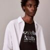 Camiseta clásica con gráfico del logotipo en sombra
