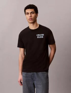 Camiseta clásica con gráfico del logotipo retro