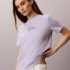 Camiseta clásica con logotipo Calvin Script