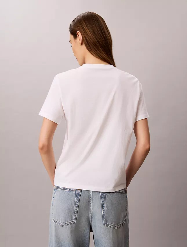 Camiseta clásica con logotipo Calvin Script Camiseta clásica con logotipo Calvin Script