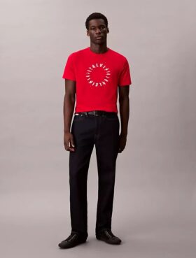 Camiseta clásica con logotipo circular