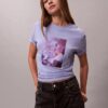 Camiseta clásica con logotipo floral Camiseta clásica con logotipo floral