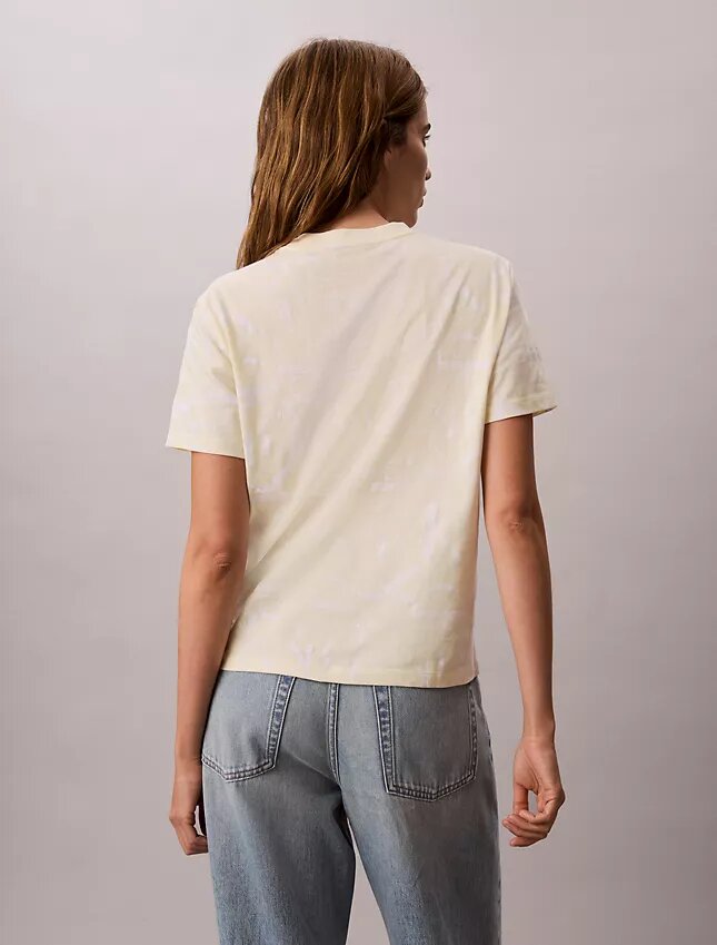 Camiseta clásica con Monogram descolorido por toda la prenda Camiseta clásica con Monogram descolorido por toda la prenda