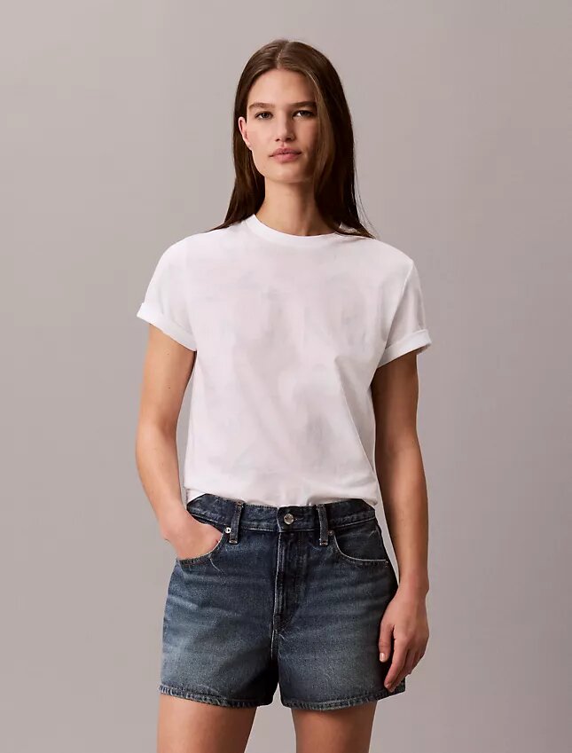Camiseta clásica con Monogram descolorido por toda la prenda Camiseta clásica con Monogram descolorido por toda la prenda