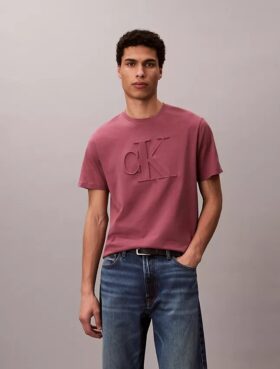 Camiseta clásica con Monogram en relieve