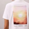 Camiseta clásica de jersey refrescante con gráfico de sol Camiseta clásica de jersey refrescante con gráfico de sol