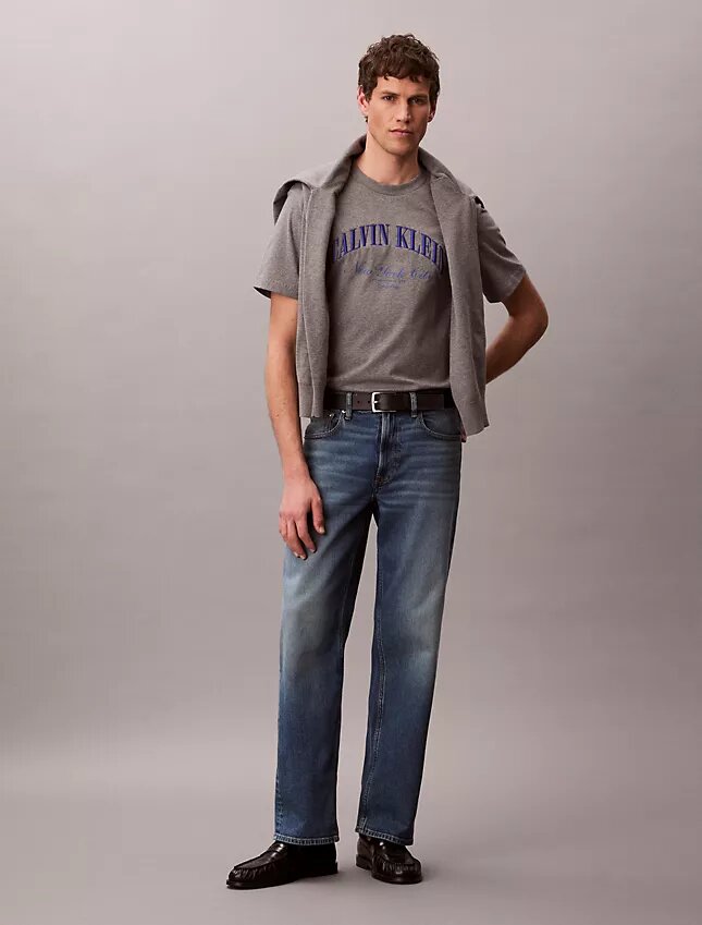 Camiseta clásica Heritage de felpa de corte holgado Camiseta clásica Heritage de felpa de corte holgado