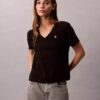Camiseta con cuello en V y Monogram