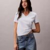 Camiseta con cuello en V y Monogram