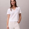 Camiseta con cuello en V y Monogram