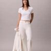 Camiseta con cuello en V y Monogram