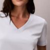 Camiseta con cuello en V y Monogram