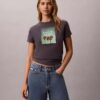 Camiseta con estampado del logotipo de la palmera