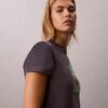 Camiseta con estampado del logotipo de la palmera