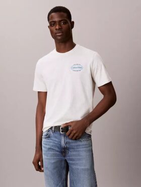 Camiseta con logo gráfico Calvin Klein Diner