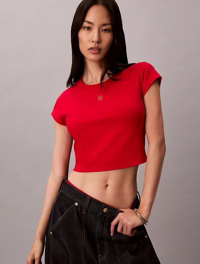 Camiseta corta con el logotipo del Año Nuevo Lunar Camiseta corta con el logotipo del Año Nuevo Lunar