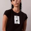 Camiseta corta con estampado de Kate Moss Camiseta corta con estampado de Kate Moss