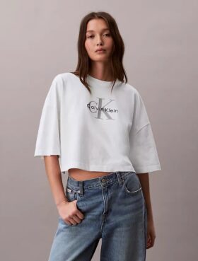 Camiseta corta de corte recto Monólogo