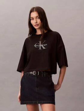 Camiseta corta de corte recto Monólogo