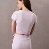 Camiseta corta de Cotton Stretch acanalada Camiseta corta de Cotton Stretch acanalada