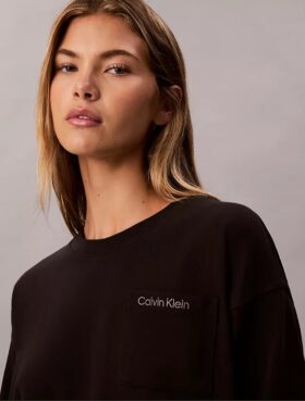 Camiseta corta de jersey de algodón con logotipo