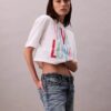 Camiseta corta holgada «Pride Viva Love» de Marc Hundley