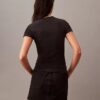 Camiseta de algodón con ribete contorneado