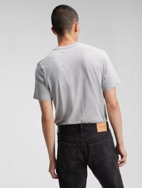 Camiseta de algodón liso con Monogram