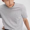 Camiseta de algodón liso con Monogram